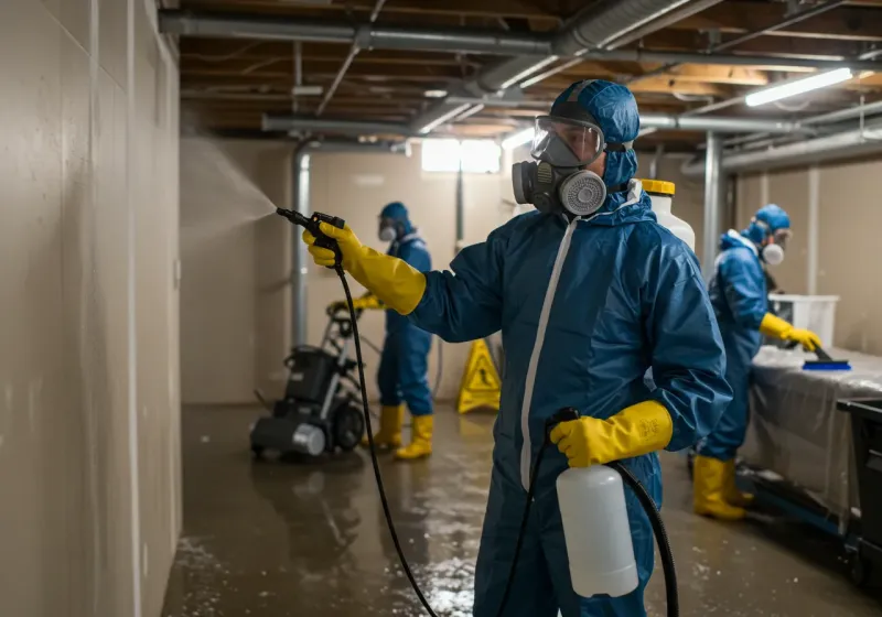 Basement Sanitization and Antimicrobial Treatment process in Hayneville, AL